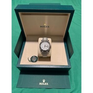 Rolex Datejust 126300 Silver Jubilee Luxury Bracelet with Silver Bezel